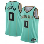 Charlotte Hornets Trikot Miles Bridges Jordan 2024-25 City Edition Teal Swingman - Herren